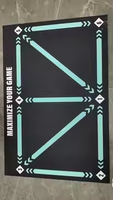 Mini tapis d'entraînement de football d'intérieur insonorisé 60*90cm pour la maison, équipement d'entraînement de football, cible plate