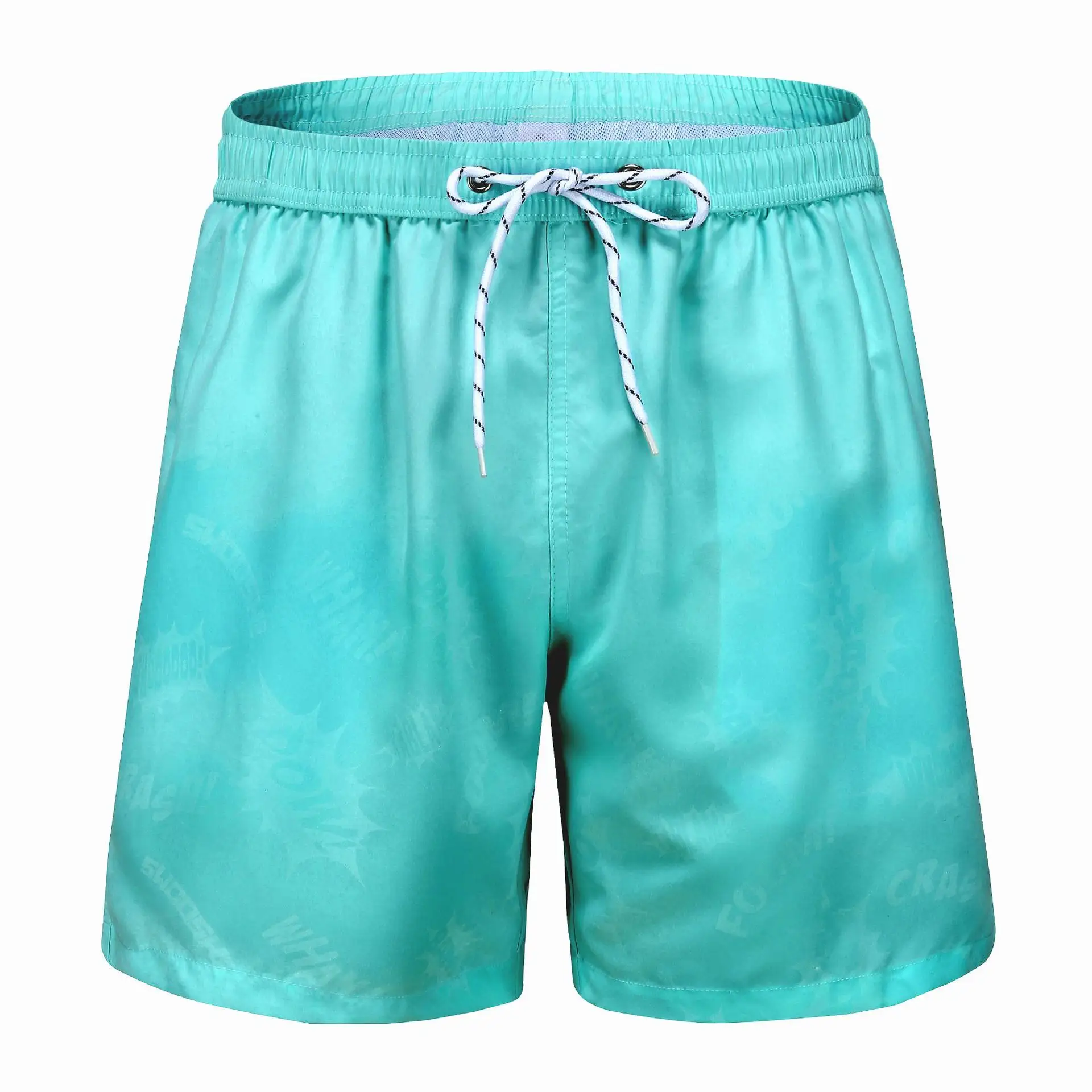 2023 estate Shorts da spiaggia stile personalizzato da uomo con tasche laterali reattive in acqua pantaloncini da bagno che cambiano colore corto