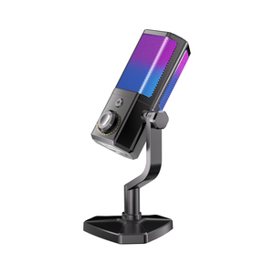 Microphone à condensateur USB Plug and Play, microphone de bureau avec surveillance <span class=keywords><strong>en</strong></span> temps réel pour les réunions <span class=keywords><strong>en</strong></span> <span class=keywords><strong>ligne</strong></span>, les cours et l'enregistrement de jeux - Product Image 2