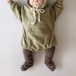 Infant Baby Autumn Winter Clothes Hooded Warm Newborn Baby Clothes Romper - Product Image 2