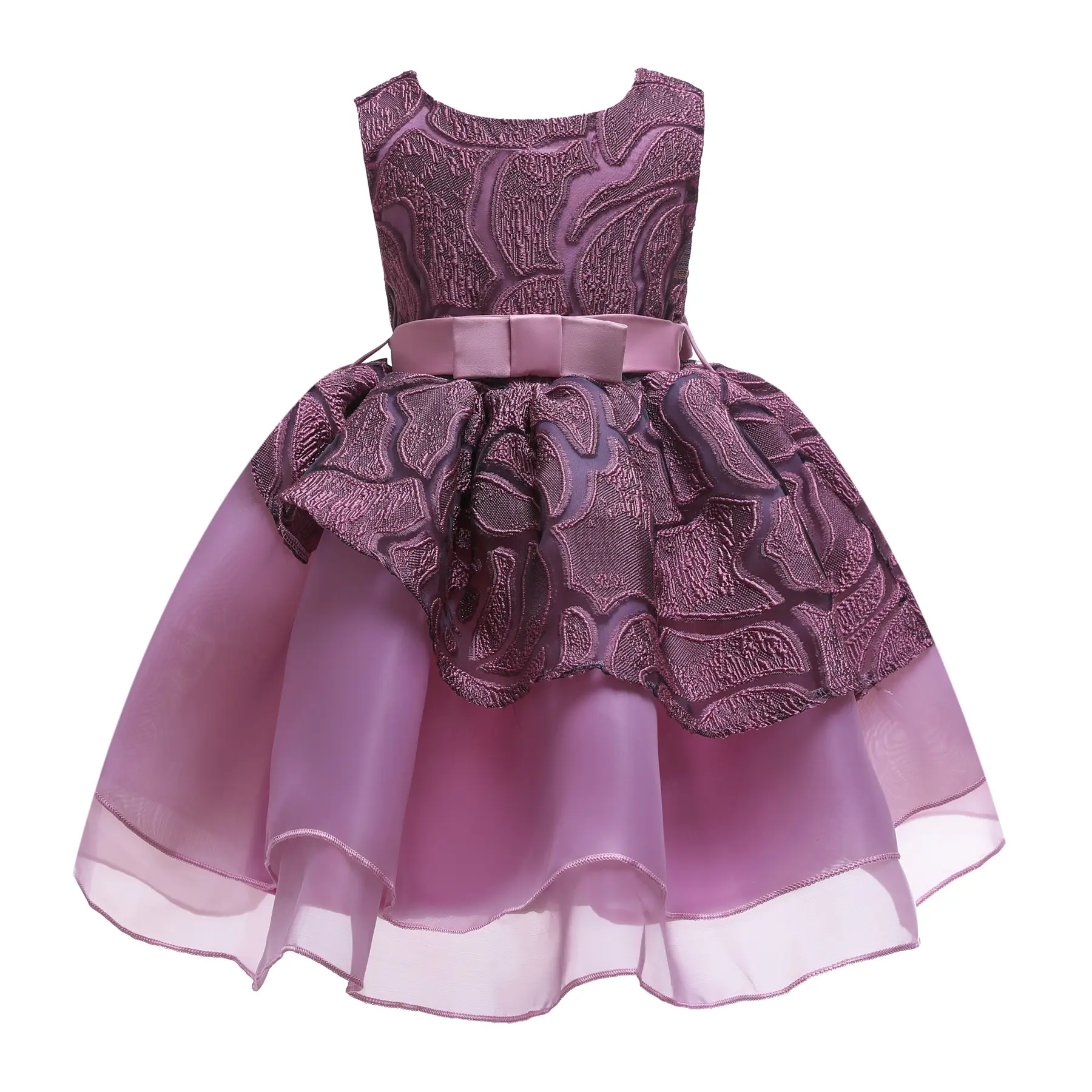 New stock children's party dress embroidery princess dress baby girl dresses