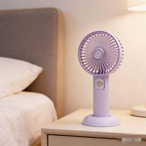 Vente Flash : Mini Ventilateur Portable Personnalisé avec Socle, 3 Vitesses, Vente en Gros Directe Usine - Product Image 4
