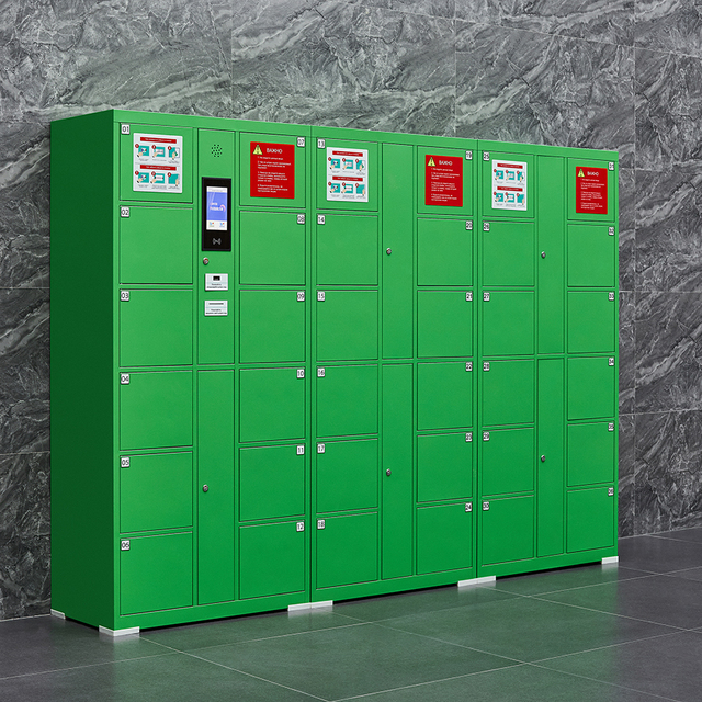 Touch Screen Self Pick up Bar Code Electronic Smart Storage Locker