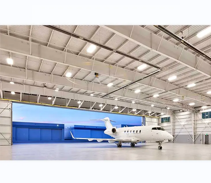 LF Hot Sell Explosion-proof Prefabricated Metal Structure Aircraft Hall