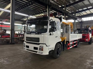 Very <b>Cheap</b> RHD and LHD Diesel Engine Dongfeng Cargo <b>Box</b> Truck Mounted Hydraulic 10-15tons Lifting Telescopic Boom Crane - Product Image 2