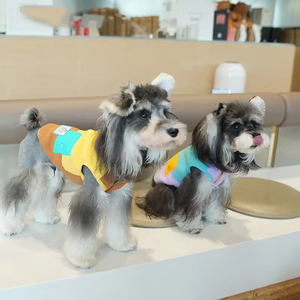 Ropa Cálida para Perros Otoño-Invierno, Chaleco de Forro Polar en Colores Pastel con Contraste, Ropa para Pasear Perros al Aire Libre - Product Image 2