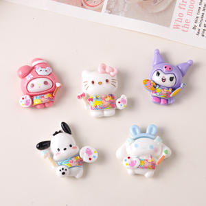 <span class=keywords><strong>Peintre</strong></span> Résine Charmes Sanrios Dessin Animé Mignon Kawaii DIY Décor En Gros pour Téléphone Cas Pince À Cheveux Slime - Product Image 1