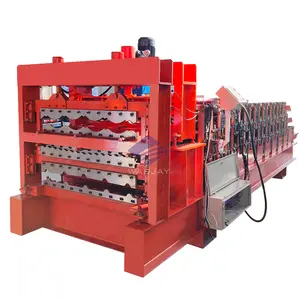 South Africa 3 Layer Tile Roll Forming Iron Ibr Roof Sheet Making Machine