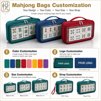 Sac de transport JOYLINK en PVC imperméable pour Mahjong – Étui de protection durable et résistant à l'humidité pour le rangement des tuiles