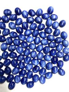 Gema de Cuarzo Sintético Azul Zafiro Estrella con Corte Brillante Certificado por IGI, Ovalada de 20mm, Suelta, para Joyería, Creada en Laboratorio - Product Image 3