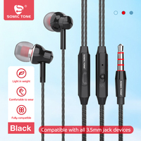 Écouteurs filaires SOMIC TONE D13, très demandés, haute qualité, 3,5 mm, avec fonction mains libres et basses profondes, universels