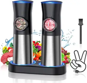 Buy Wholesale China Automatic Salt Pepper Grinder Electric Gravity  Container Shaker & Pepper Shaker at USD 2.2