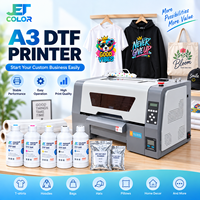 Printer Inkjet DTF Jetcolor New A3 dengan Print Head Epson Xp600 Garansi 1 Tahun untuk Pencetakan Kaos Transfer Panas