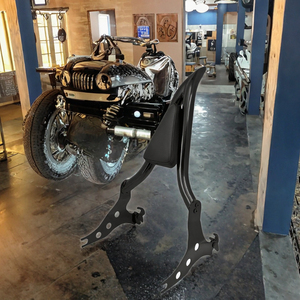<span class=keywords><strong>Sissy</strong></span> <span class=keywords><strong>bar</strong></span> chromé amovible pour passager arrière, compatible Harley Softail Breakout FXSB 2013-2023, Fat Boy FLFBS 2018-23, en plastique - Product Image 3