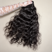 Extensions de cheveux naturels cambodgiens bruts, ondulés, 100% cheveux humains, texture soyeuse et ondulée