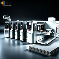 Machine à fabriquer des boîtes en carton ondulé, imprimante flexographique, découpeuse, imprimante pour cartons en carton ondulé, imprimante pour boîtes à pizza