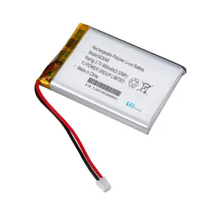 Batería de polímero de litio recargable KC aprobada celda 3,7 V 603048 900mAh para sistema de monitor hecho en China