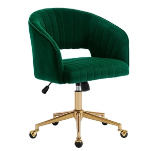 Mobili da soggiorno moderni europei sedia da ufficio per la casa sedia da <span class=keywords><strong>scrivania</strong></span> girevole in velluto <span class=keywords><strong>poltrona</strong></span> con accento sedie imbottite - Product Image 6