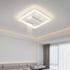 <span class=keywords><strong>Luminaire</strong></span> principal de plafond de chambre à coucher de vent super intégré minimaliste moderne grand ventilateur sans pale de salon - Product Image 1