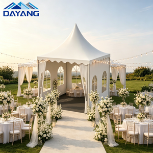 Tentes Pagode <span class=keywords><strong>Allu</strong></span> Frame avec Couverture PVC et Doublure de Plafond pour Événements Extérieurs, Tailles 10m x 10m et 12m x 12m, En Vente - Product Image 2