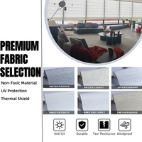 Persianas Romanas Motorizadas Inteligentes de Alta Calidad, Personalizadas, con Filtro de Luz Solar, Ajustables, para Privacidad Personal