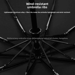 Parapluie pliant automatique à livraison directe, avec armature en fer et poignée en caoutchouc, grande taille, anti-UV et imperméable, idéal pour étudiants et publicité - Product Image 2
