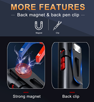 2025 Unique Design Stylo Clip COB 395UV Violet Lumière LED Lampe de Poche Fort Aimant Rechargeable Camping En Plein Air Portable Travail Lumière