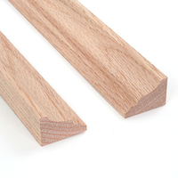 Pasokan Pabrik Casing Pintu Interior Kayu Oak Merah Solid, Lis Architrave, Profil Ukuran Kustom Untuk Dekorasi Hunian OEM ODM