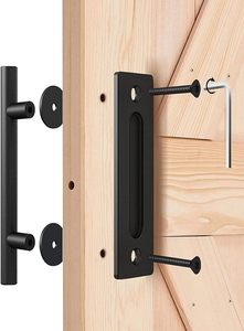 Poignée de porte coulissante de grange en acier inoxydable/aluminium au design moderne pour portes et fenêtres de meubles - Product Image 6
