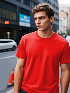 BMT 01 Camiseta de manga corta Dry Fit para hombre, camisetas ligeras de cuello redondo para hombre, entrenamiento atlético informal - Product Image 4