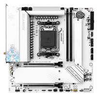 Carte mère de jeu PC de bureau JGINYUE B650M Snow Dream WiFi DDR5 AM5