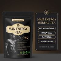 Tisane Premium pour Hommes – Mélange de Racine de Ginseng 160g – Bien-être Naturel Quotidien – Herbes Entières – Option Classique