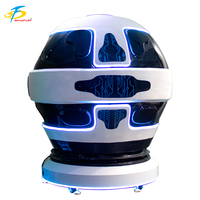 Nouveau simulateur de jeu de capsule spatiale Fun 2 sièges Solution avancée d'exploration à domicile en métal pour l'extérieur