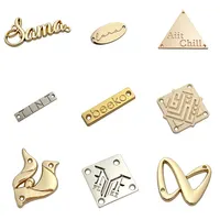Benutzerdefinierte Metall Buchstaben Logo Etiketten Nähen Metall