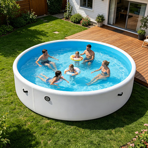 Hot Sale Premium Quality Custom Size 5mm Thick PVC Vanace Brand <b>Inflatable</b> Swimming <b>Pool</b> <b>for</b> Adults - Product Image 1
