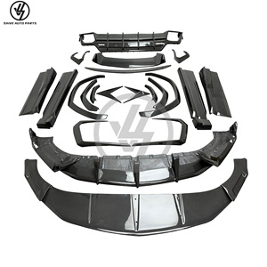 Kits de carrosserie en fibre de carbone sèche de haute qualité style Topcar pour URUS 2018-2019 : Jupes latérales, diffuseur avant, lèvre de pare-chocs arrière - Product Image 6