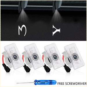 Lampu Puddle untuk Tesla Model <span class=keywords><strong>3</strong></span>/Y/S/X, lampu proyektor, aksesori lampu Interior, lampu selamat datang, Model 2023, baru - Product Image 2