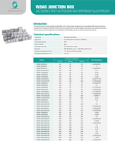 Boîtiers de jonction étanches en plastique PC avec couvercle transparent, série AG, prix usine, taille personnalisée, indice de protection IP67, corps en ABS