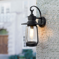 Lámpara de Pared Exterior Minimalista Americana, Impermeable, para Jardín, Balcón y Terraza, LED