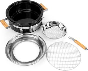 Barbecue en céramique SEB, barbecue au charbon de bois portable, barbecue de table, intérieur et extérieur, pour cuisiner, barbecue de camping - Product Image 3