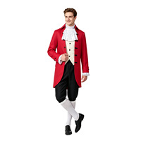 Costume de Cosplay Historique Colonial pour Films et Télévision, Spectacles Scéniques Secondaires, Halloween