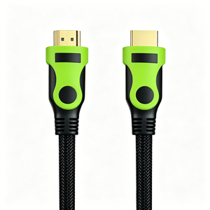 Câble HDMI 1.4v 4K Qiulink, cordon tressé vert, 10,2 Gbps, haute vitesse, pour PS4, Xbox, projecteur, home cinéma, 5 pieds - Product Image 5