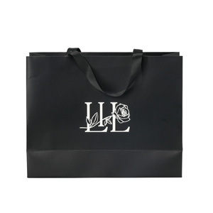 Bolsas de Papel Impresas con Logotipo Personalizado para Tiendas de Ropa y Calzado, Bolsas de Regalo de Cartón para Pequeñas Empresas - Product Image 2