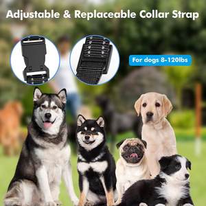Collar de entrenamiento para perros con descarga eléctrica segura con Control remoto Collar de entrenamiento con tapón de ladridos para perros - Product Image 3