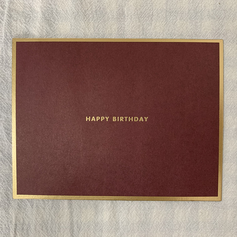 Dark Red HAPPY BIRTHDAY