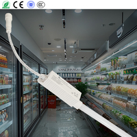 Tube lumineux LED intelligent étanche IP67 pour réfrigérateur commercial, longueur personnalisable, bande LED durable en nickel brossé HZ-D11-A