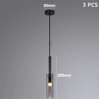 Suspension en verre contemporaine d'illumination chic industrielle directe d'usine pour les espaces modernes