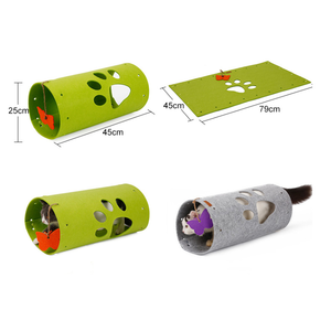 Juguetes de túnel de fieltro para gatos, túnel de empalme para gatos, canal de juego para gatos, rompecabezas de dragón rodante, Dg juguete, suministros para mascotas - Product Image 4