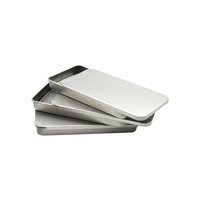 Vente en gros Boîte rectangulaire en métal personnalisé Boîte en métal empilable Mini boîte de conserve coulissante en métal