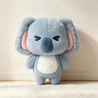 Peluche Koala Personnalisée Mascotte, Jouet en Peluche Doux, Animal en Peluche Tendance pour Enfants, Cadeau d'Anniversaire, Zoo